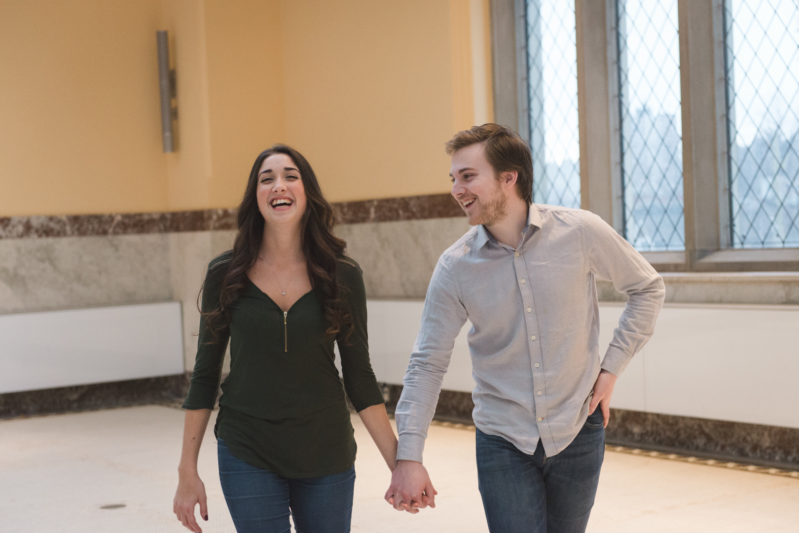 Engagement photos at the Museum of Nature in Ottawa