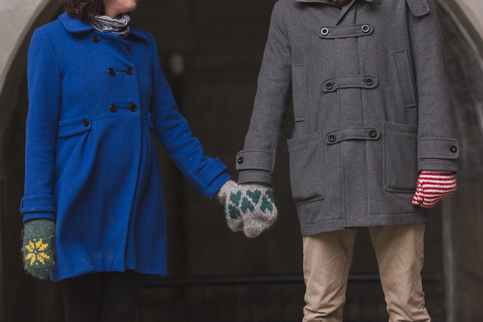 Downtown Ottawa winter engagement photo session