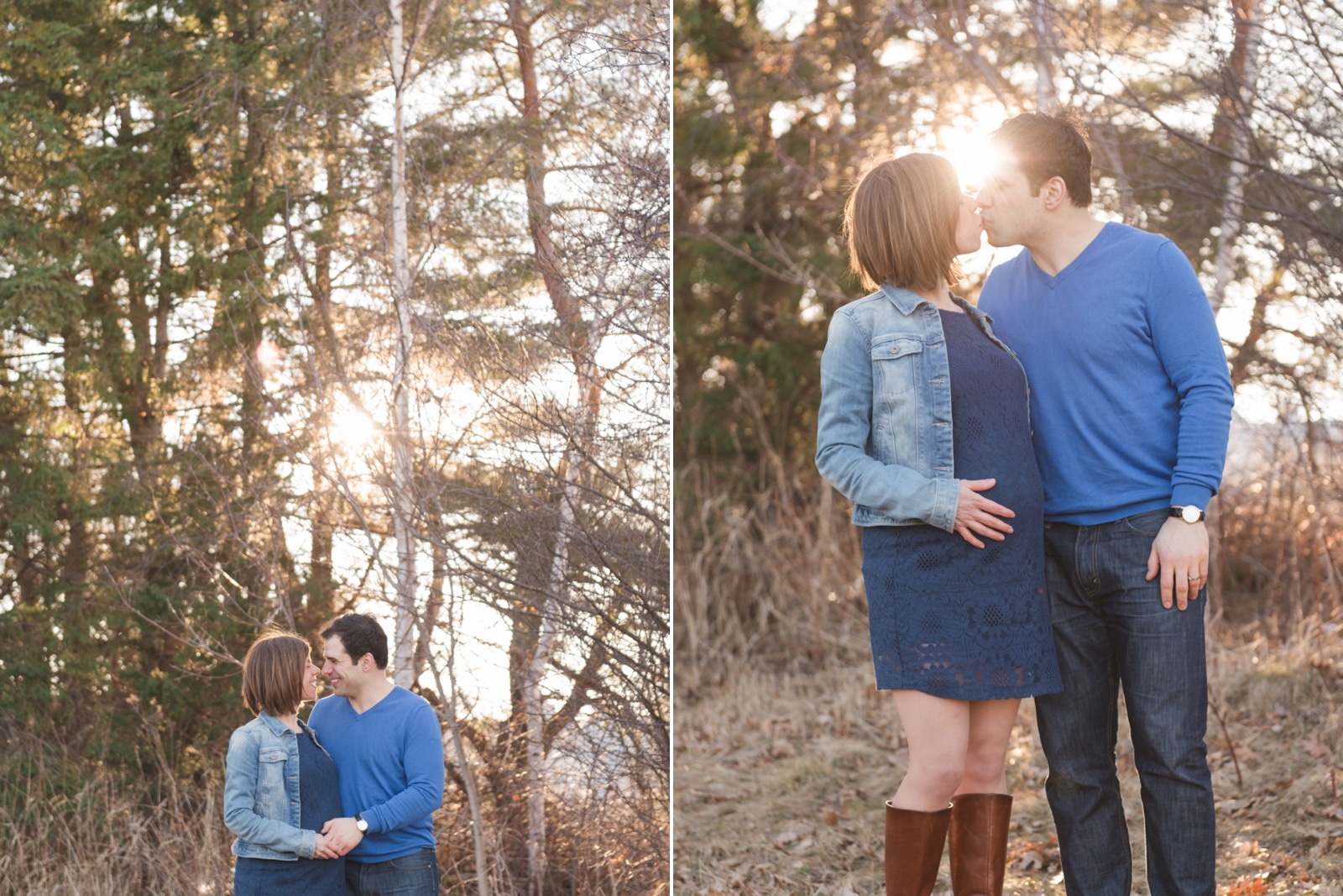 beautiful sunlight maternity photos