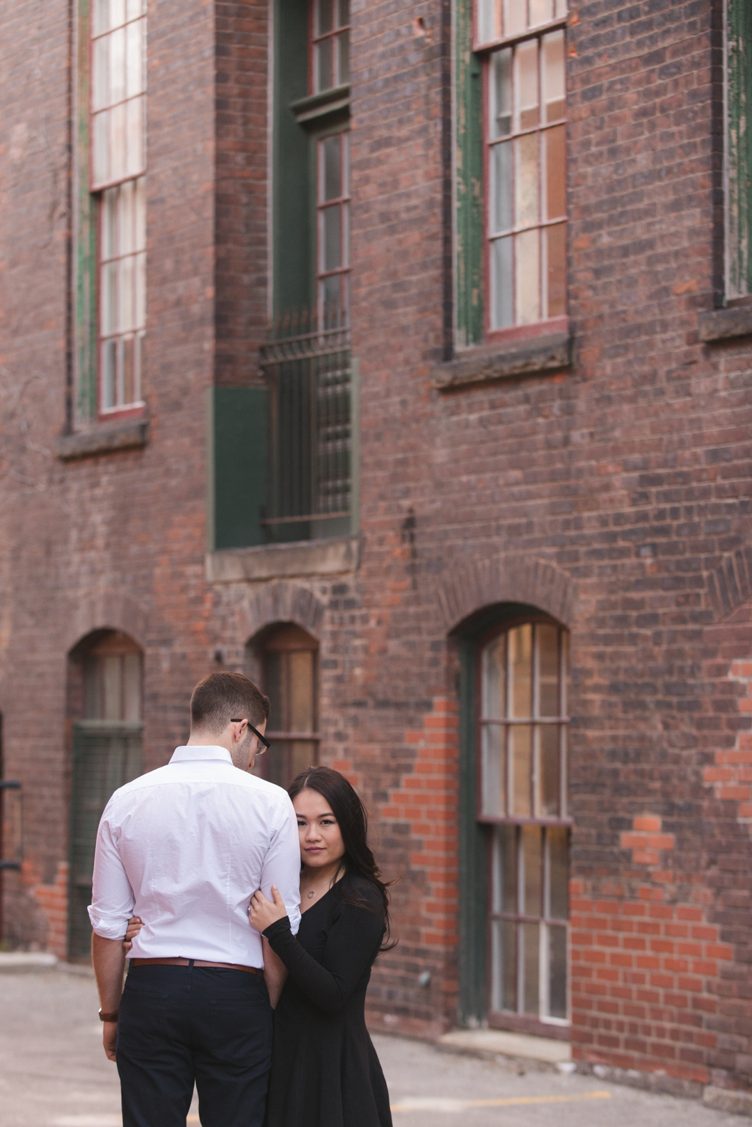 Couple in Liberty village Toronto