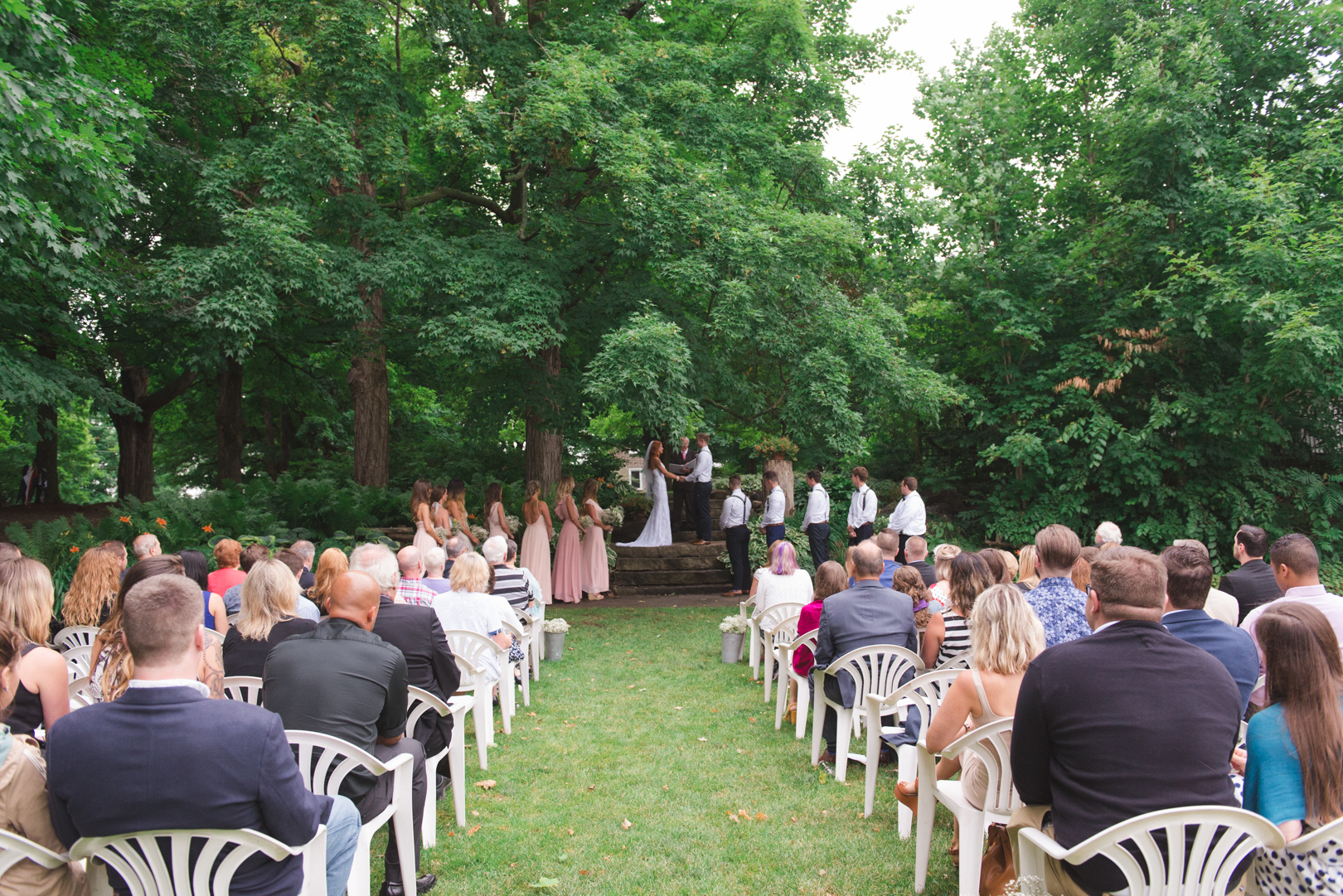 ceremony under the trees