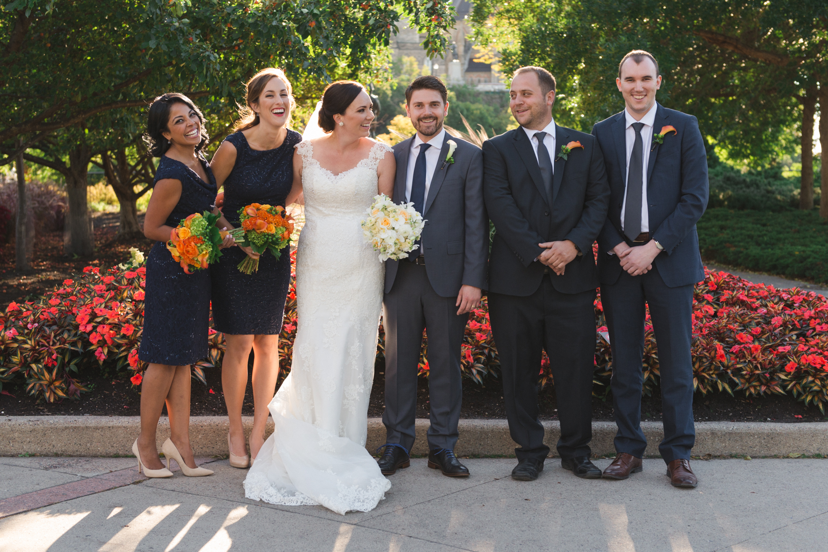 wedding party at majors hill park in ottawa