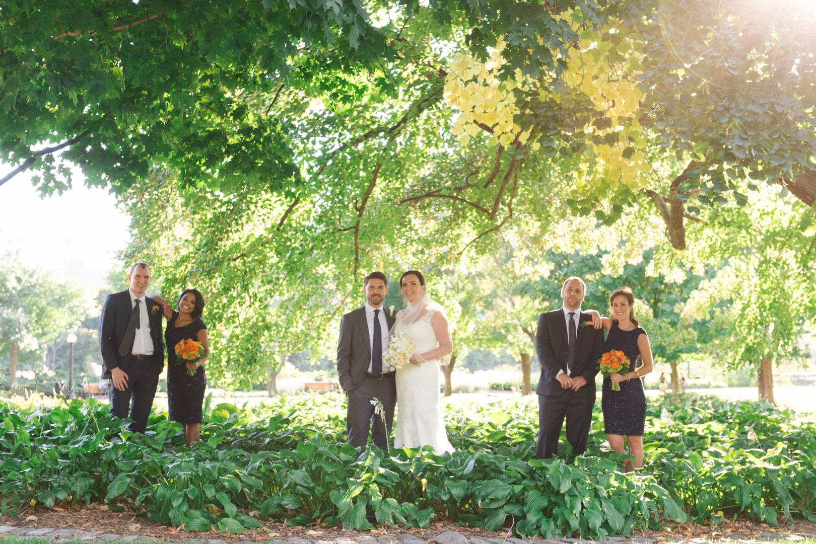 wedding party at majors hill park in ottawa