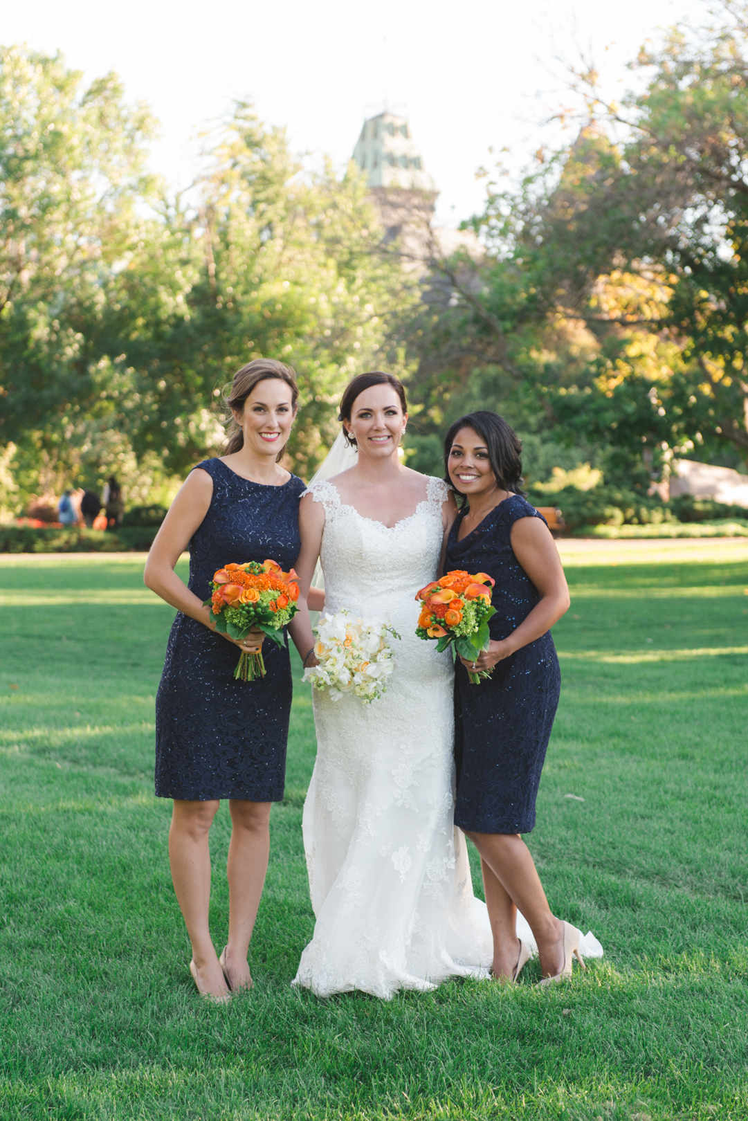 bridesmaids at majors hill park in ottawa