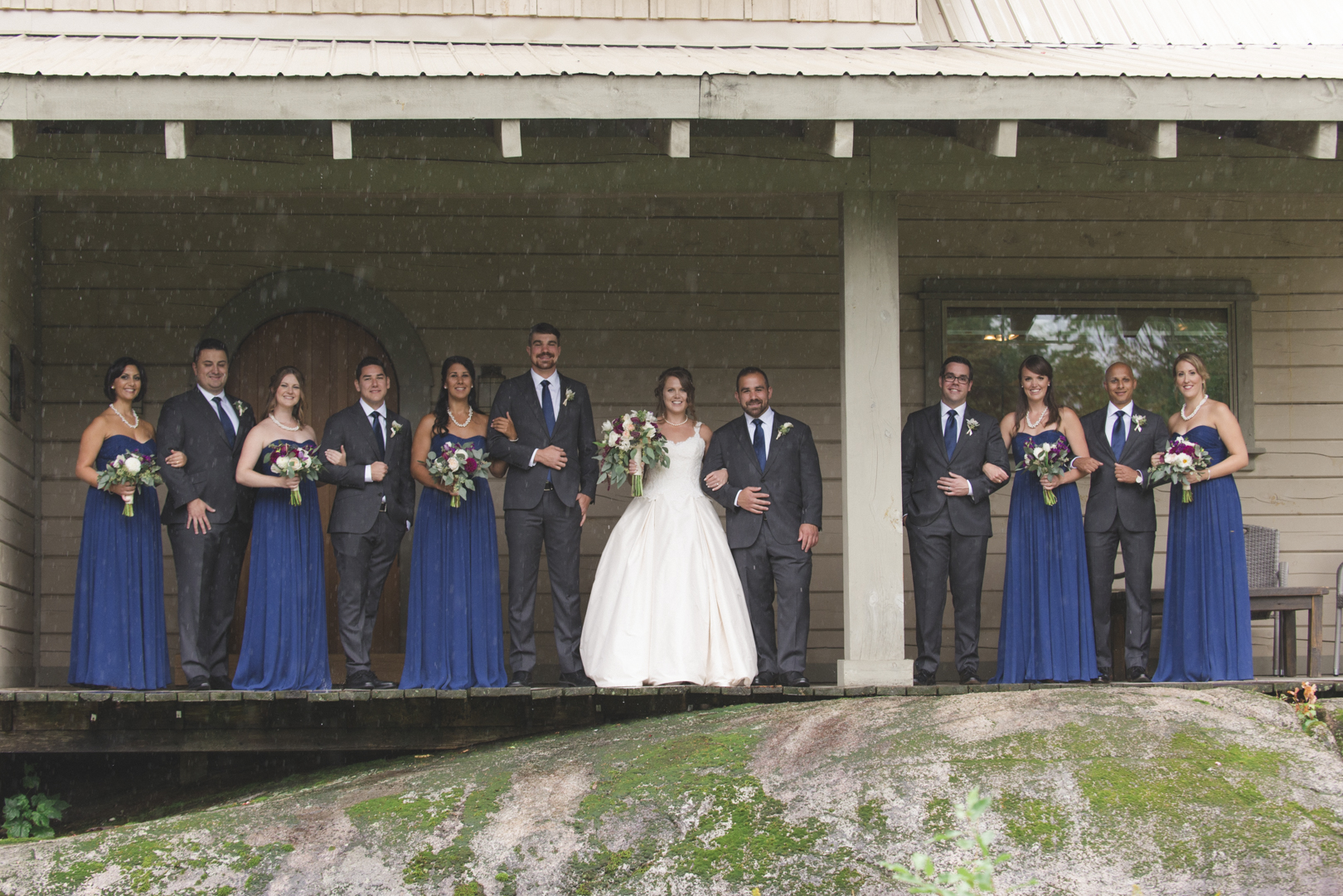 wedding party at the belvedere guest house