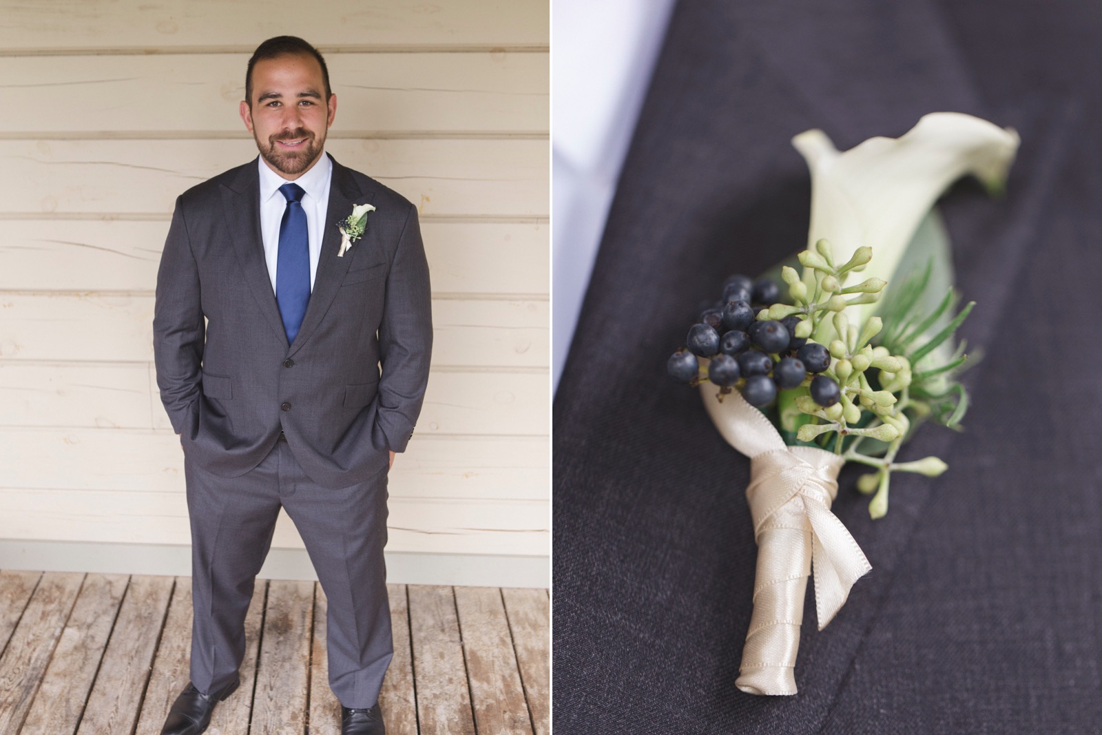 groom and bloomfields boutonniere