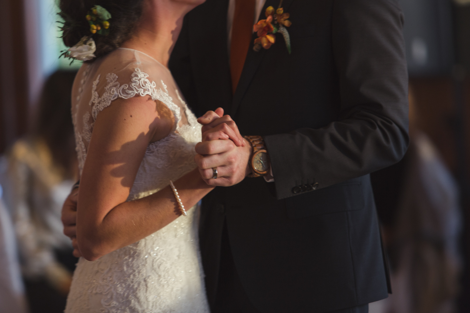 Bride and groom first dance