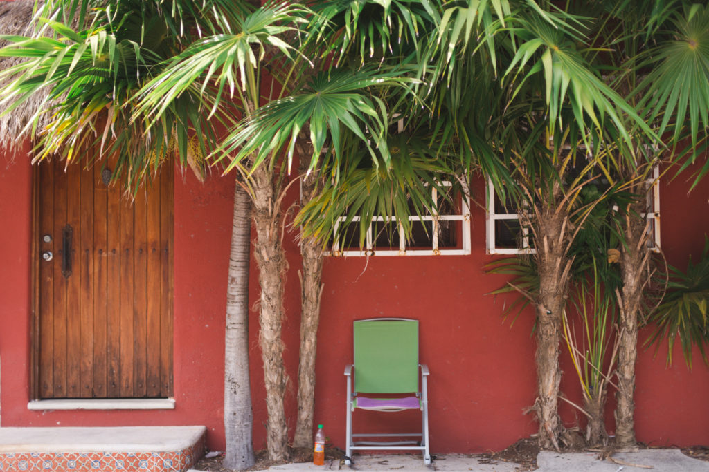 front porch of home in playa del carmen