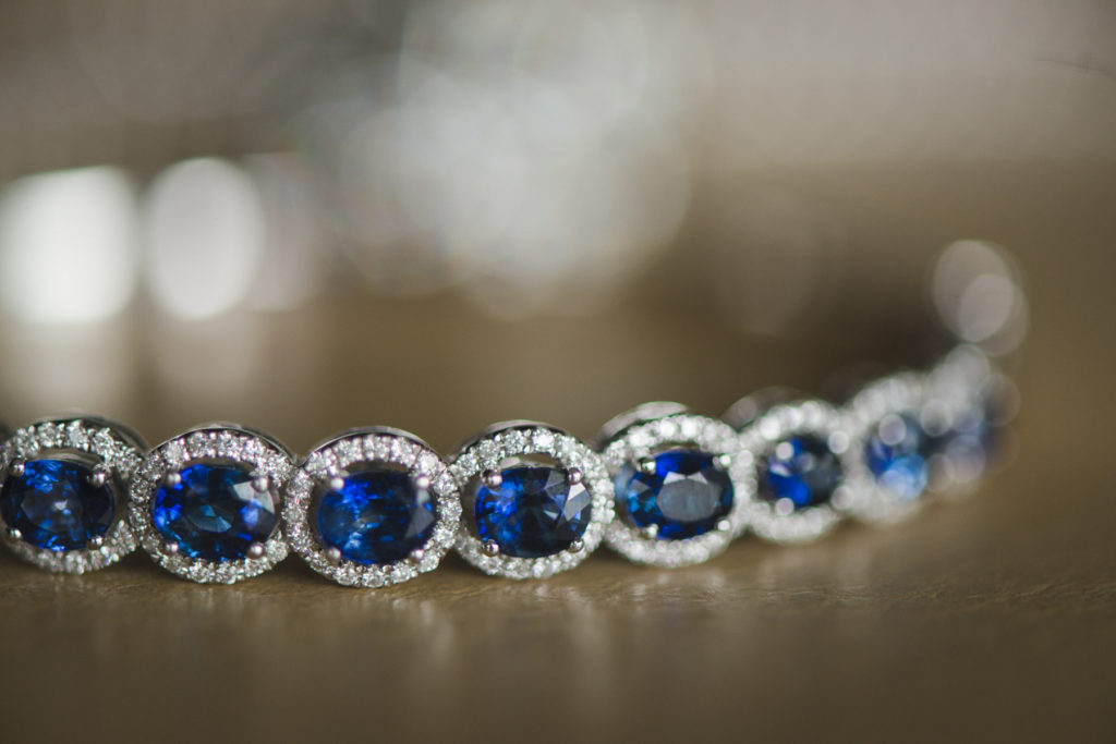 sapphire bracelet with diamond