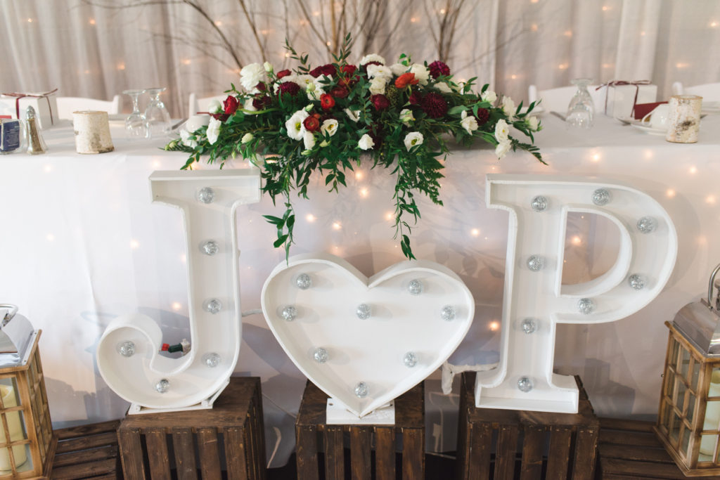 twinkly light letters