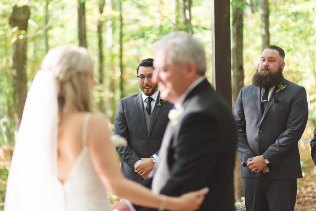 groom's reaction to seeing bride for the first time