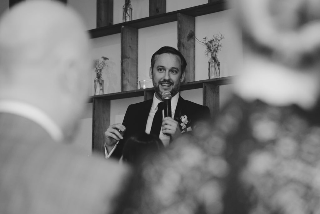 speeches at la maquette wedding reception