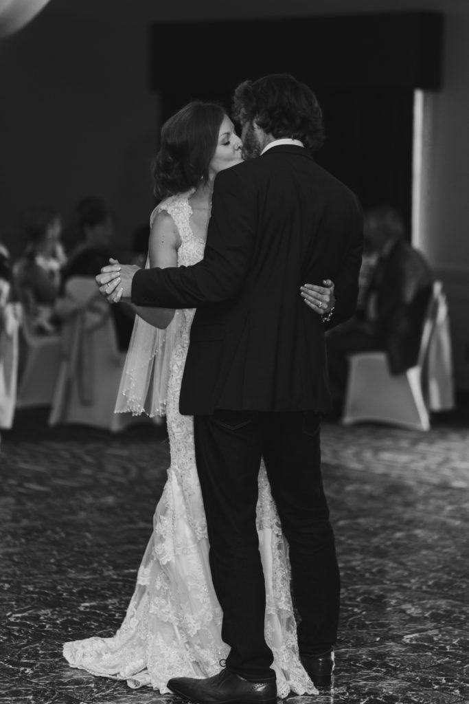 bride and groom first dance 