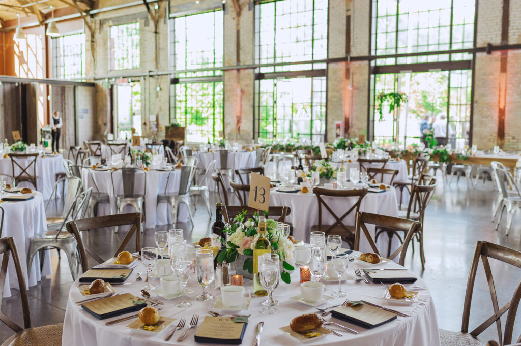 wedding reception at the Horticulture Building