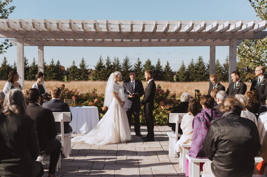 outdoor ceremony at Century Weddings and Events