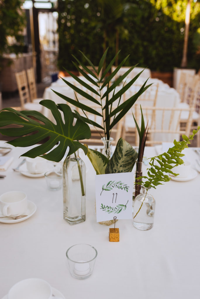 greenhouse wedding reception decor