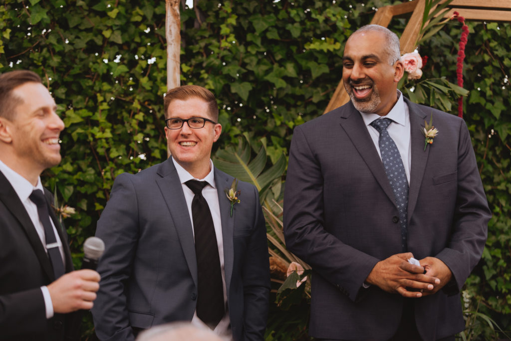 groomsmen speeches during wedding reception