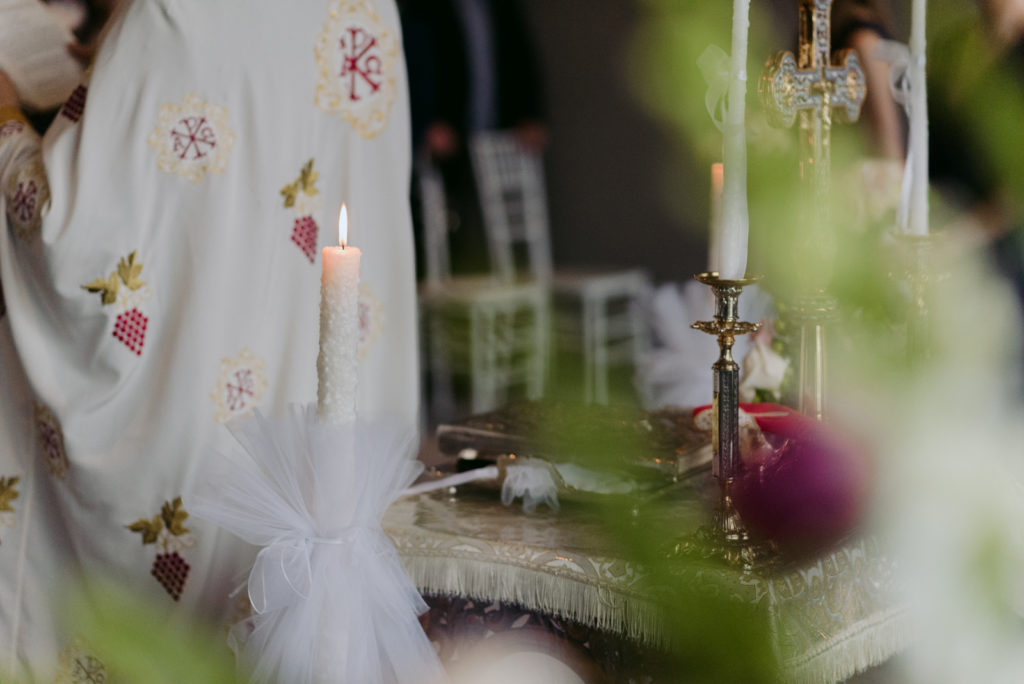 greek orthodox wedding ceremomy at Le Belvedere