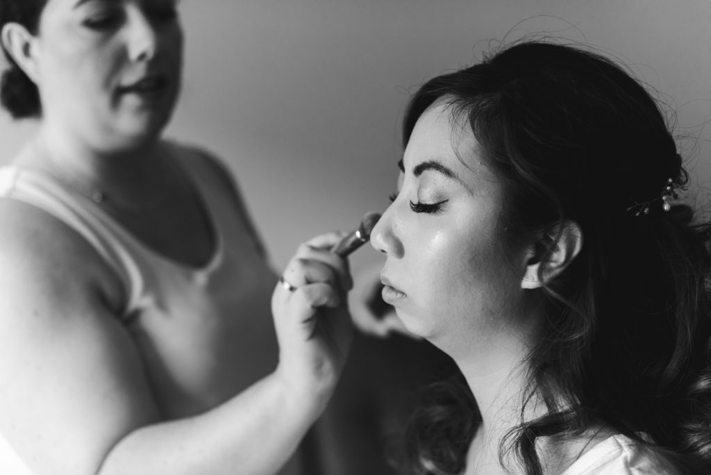 shannon doyle beauty doing bride's makeup