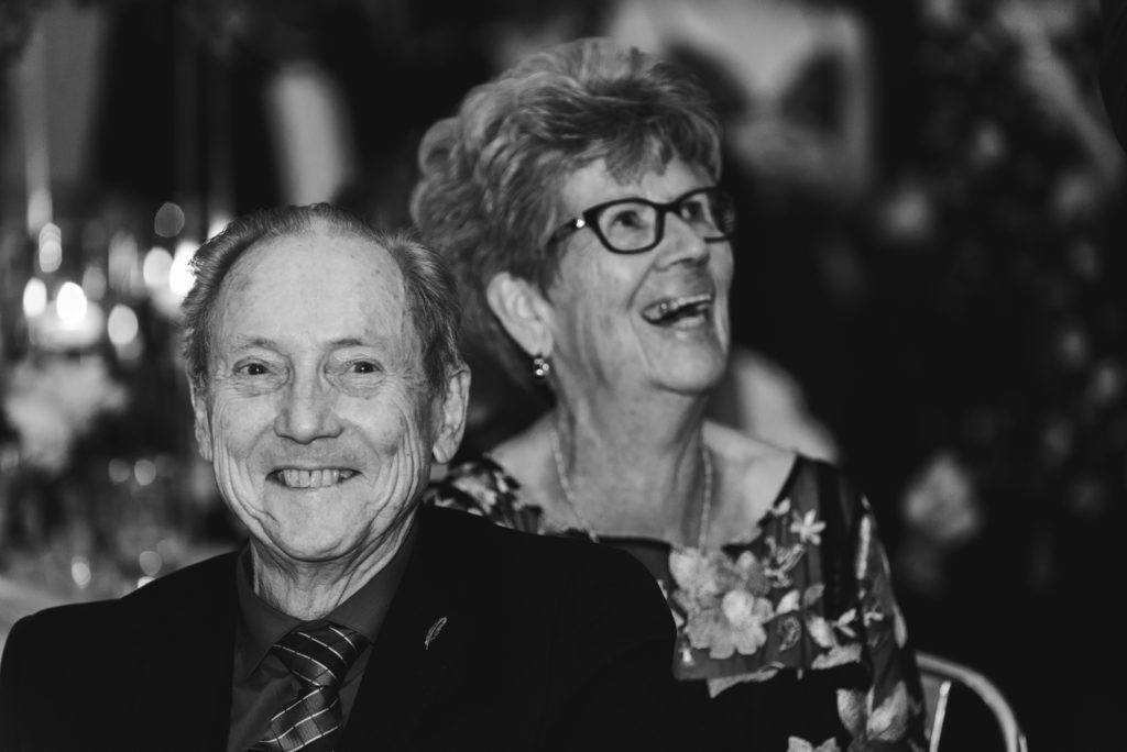 grandparents laughing at ottawa art gallery wedding