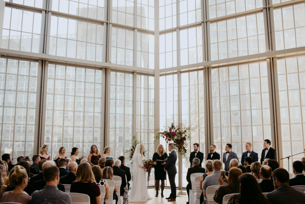 wedding ceremony at the NAC in Ottawa