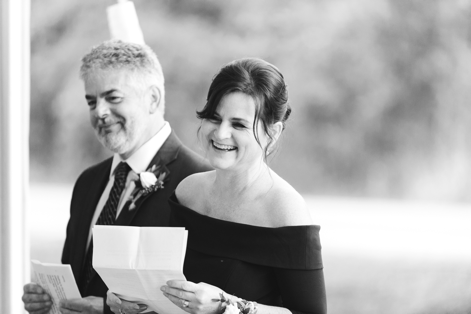parents of the groom speech in black and white