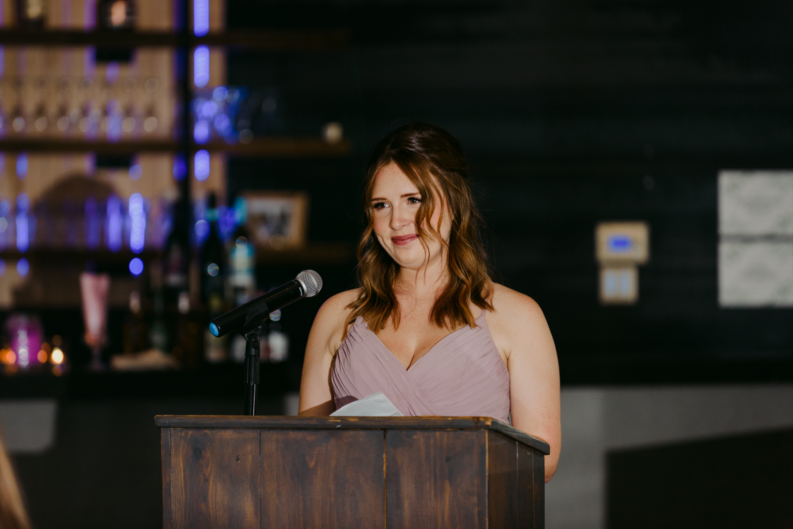 maid of honour speech at le belvedere during wedding reception