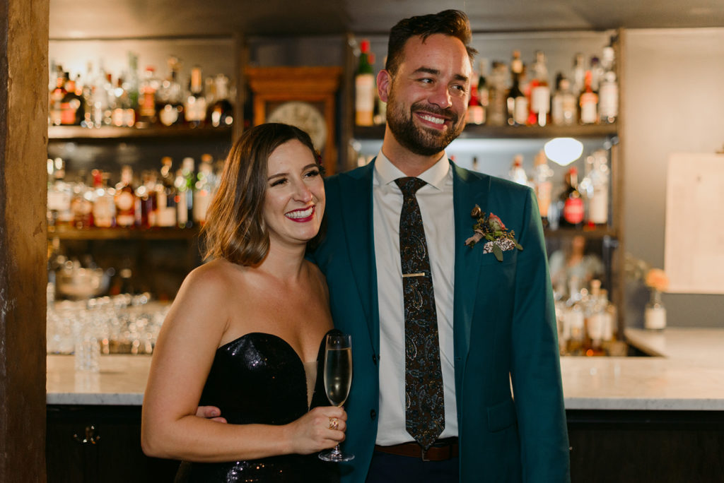 bride and groom at North and Navy wedding in Ottawa